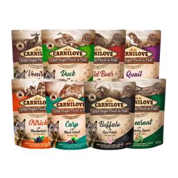 Carnilove Pouch Pate Våtfoder MULTIBOX En Av Varje Smak Adult 8 totalt